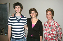 Left to right: Brett Reisman, Karen Cortell Reisman, and Dolores Gende